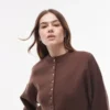 Cardigan ajusté à la taille en tricot Topshop