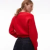 Cardigan ajusté à la taille en tricot Topshop