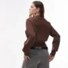 Cardigan ajusté à la taille en tricot Topshop
