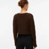 Cardigan en tricot à col rond, coupe classique