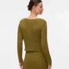 Cardigan en tricot à col rond, coupe classique