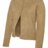 Cardigan en tricot à col rond, coupe classique