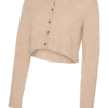 Cardigan en tricot à col rond, coupe classique