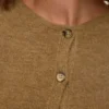 Cardigan en tricot à col rond, coupe classique