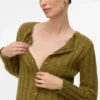 Cardigan en tricot à col rond, coupe classique