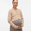 Cardigan en tricot à col rond, coupe classique