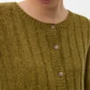Cardigan en tricot à col rond, coupe classique