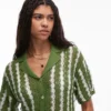Chemise assortie à rayures tricotées Topshop