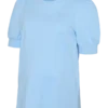 Chemise coupe classique à col rond et manches ballon