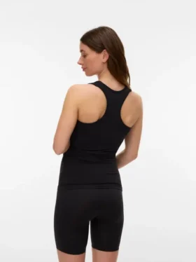 Débardeur coupe ajustée à encolure en U