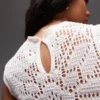 Débardeur en tricot « Stitchy » à bord festonné de Topshop