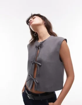 Gilet ajusté Topshop pour costumes et tailleurs