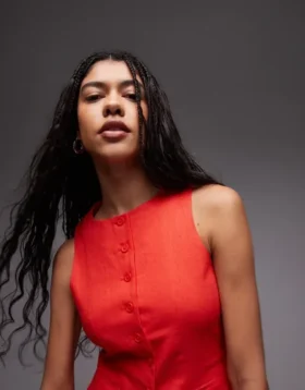 Gilet ajusté Topshop pour costumes et tailleurs