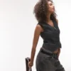 Gilet ajusté Topshop pour costumes et tailleurs