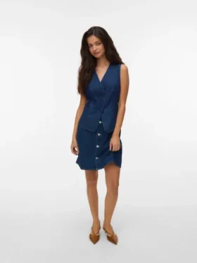 Gilet en denim Vmvita