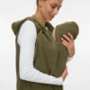 Gilet en tricot à capuche, coupe classique