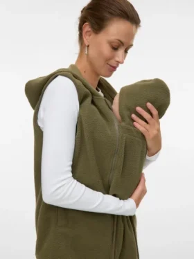 Gilet en tricot à capuche, coupe classique