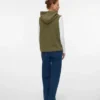 Gilet en tricot à capuche, coupe classique