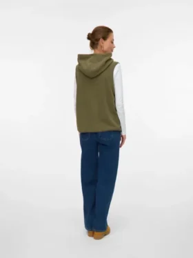 Gilet en tricot à capuche, coupe classique