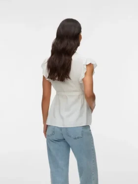 Haut à col chinois, coupe classique