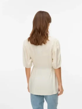Haut à col chinois, coupe classique
