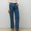 Jeans Awrena à taille mi-haute et coupe large