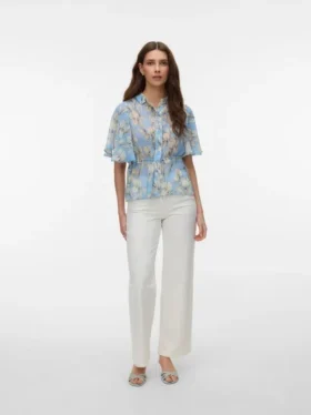Jeans Awrena à taille mi-haute et coupe large