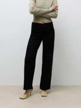 Jeans Awrena à taille mi-haute et coupe large
