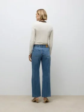 Jeans Awrena à taille mi-haute et coupe large