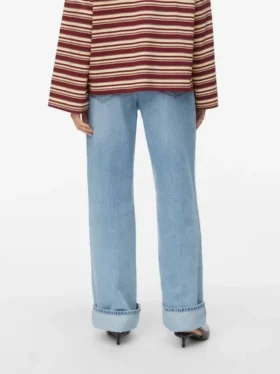 Jeans Awrena à taille mi-haute et coupe large