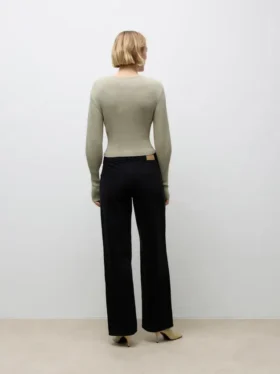 Jeans Awrena à taille mi-haute et coupe large