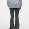 Jeans bootcut à taille mi-haute et coupe classique