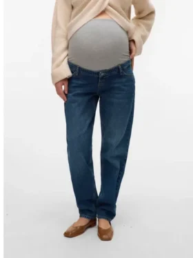 Jeans coupe classique à taille mi-haute