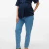 Jeans coupe classique à taille mi-haute