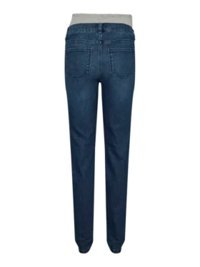Jeans coupe classique à taille mi-haute