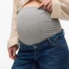 Jeans coupe classique à taille mi-haute