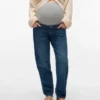 Jeans coupe classique à taille mi-haute