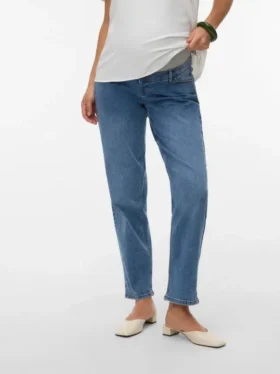 Jeans coupe « Mom » à taille mi-haute