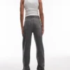 Jeans droit taille haute Topshop