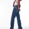 Jeans droit taille haute Topshop