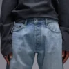 Jeans droit taille haute Topshop