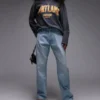 Jeans droit taille haute Topshop