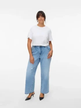 Jeans droit taille haute Vmctessa