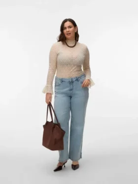 Jeans droit taille haute Vmctessa