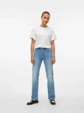 Jeans droit taille haute Vmtessa
