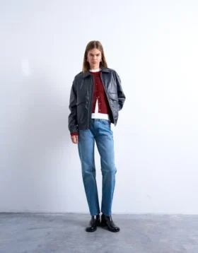 Jeans droit taille mi-haute Tsrunway