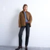 Jeans droit taille mi-haute Tsrunway