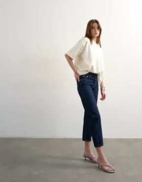 Jeans droit à taille mi-haute Tsrunway