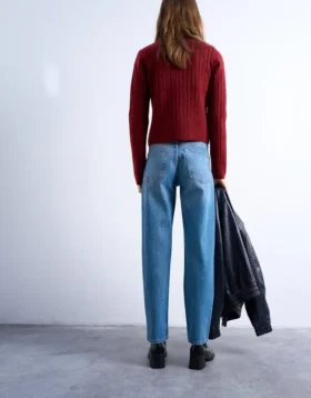 Jeans droit taille mi-haute Tsrunway