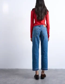 Jeans droit à taille mi-haute Tsrunway
